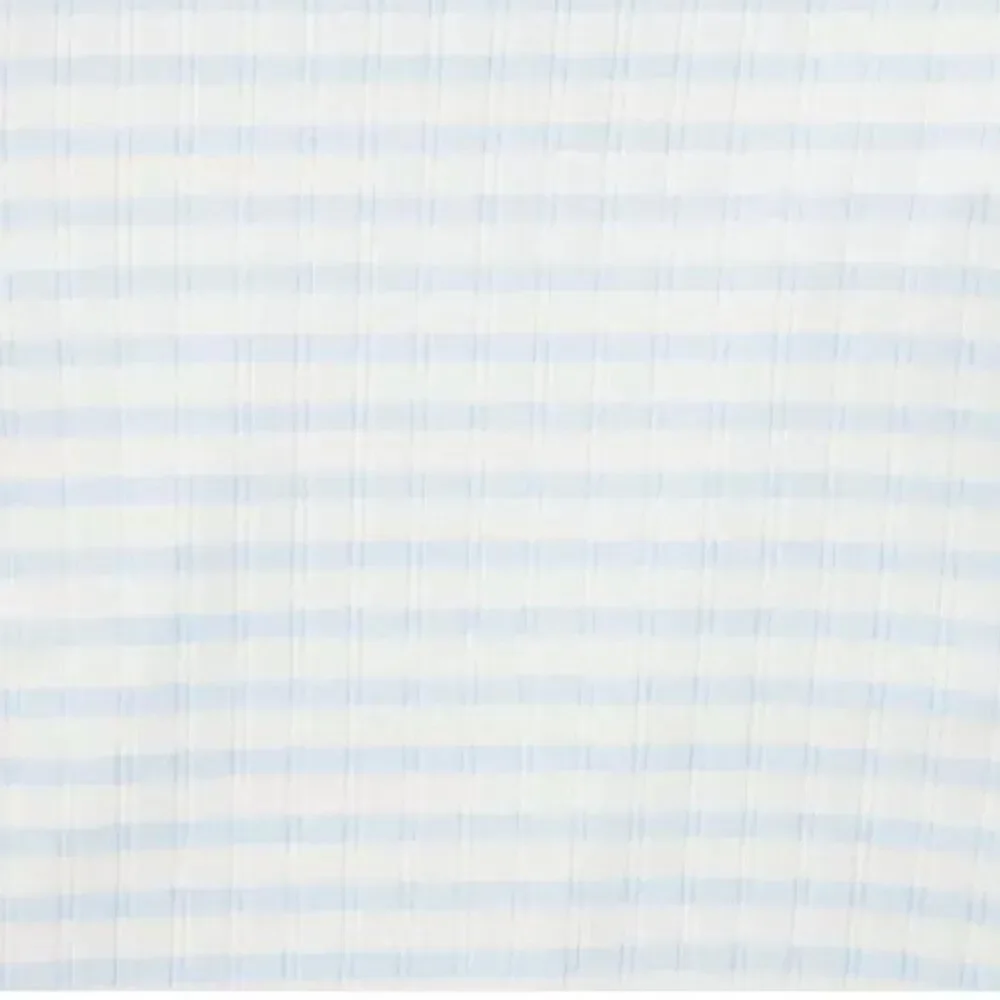 Janie and Jack 100047853 Blue & White Baby Ribbed Stripe Bear Ear Beanie 18-24 m